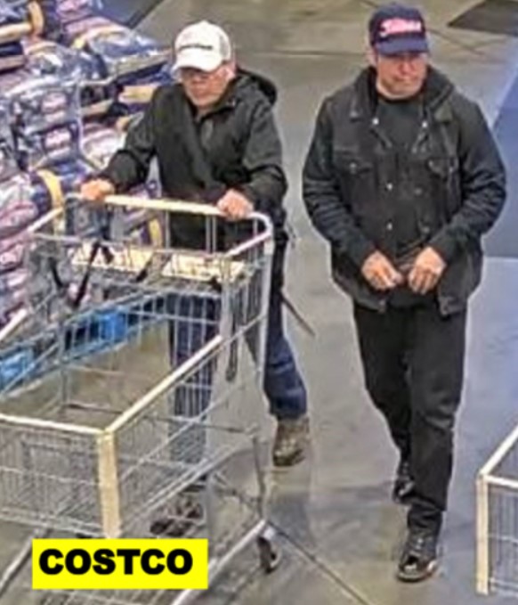 The Los Angeles County Sheriff's Department released this photo of alleged identity thieves who are accused of stealing a woman's wallet at a Costco on March 15, 2023.