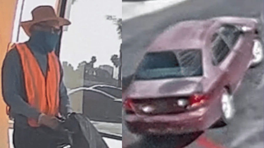 Armed suspect wanted for allegedly robbing an armored truck in El Segundo on Feb. 21, 2023. (FBI)