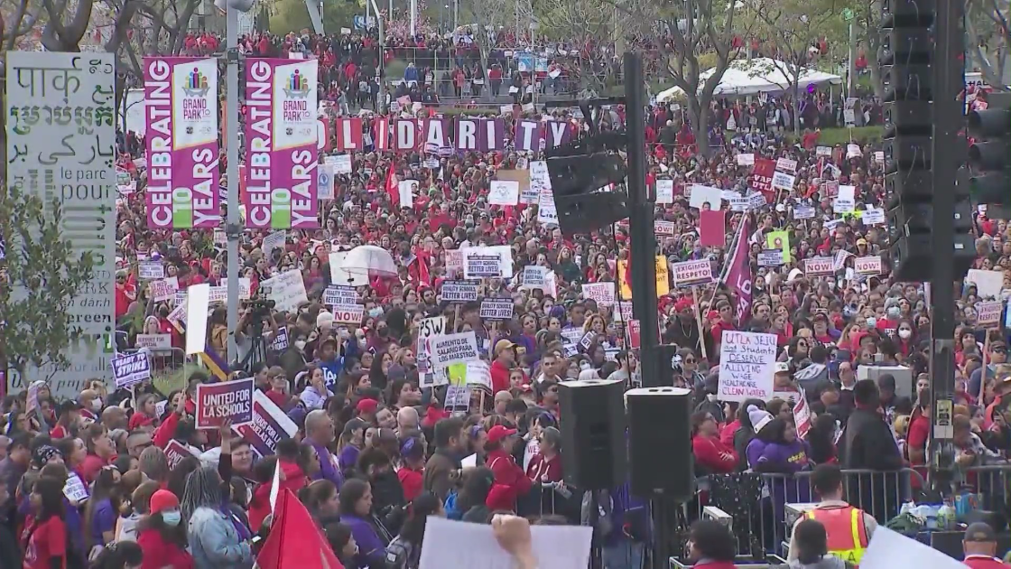 LAUSD strike rally