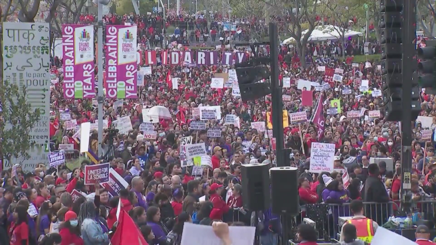 LAUSD strike rally