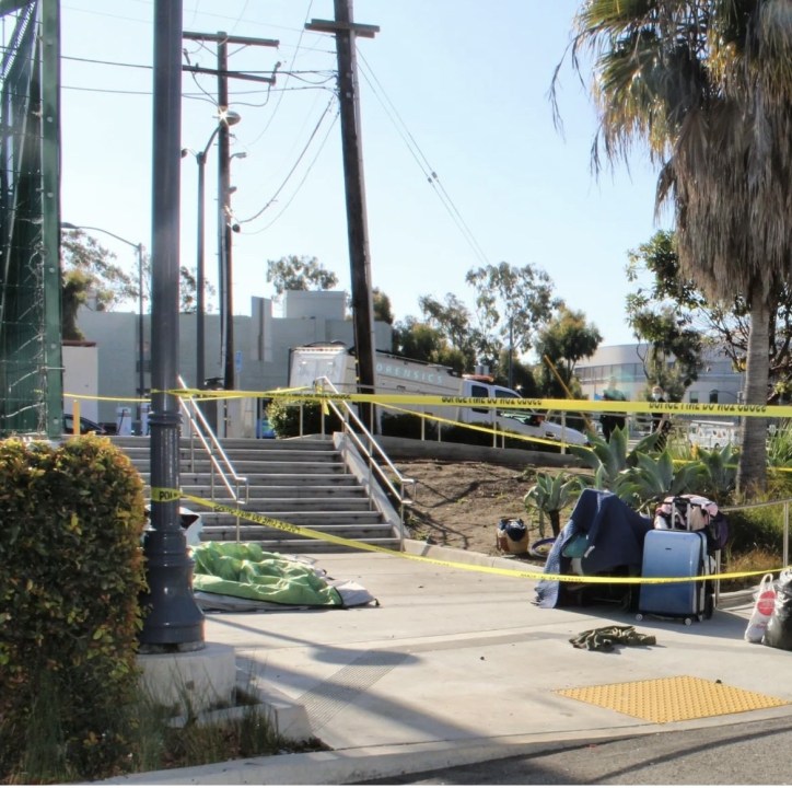 A man was arrested Friday after allegedly attacking two victims in a hate crime-fueled attack in Santa Monica. (Santa Monica Police)