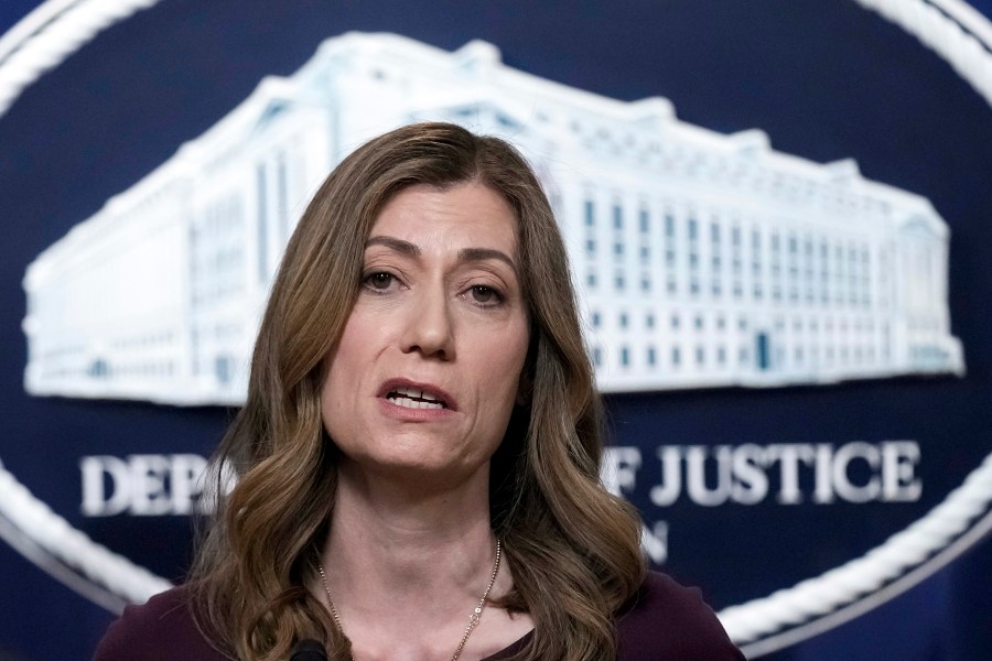 U.S. Drug Enforcement Administration Administrator Anne Milgram speaks during a news conference at the Justice Department in Washington, Friday, April 14, 2023. A federal watchdog is investigating hiring practices at the DEA under Milgram and whether millions of dollars in no-bid contracts were improperly steered to her past associates, according to people familiar with the probe. (AP Photo/Susan Walsh, File)