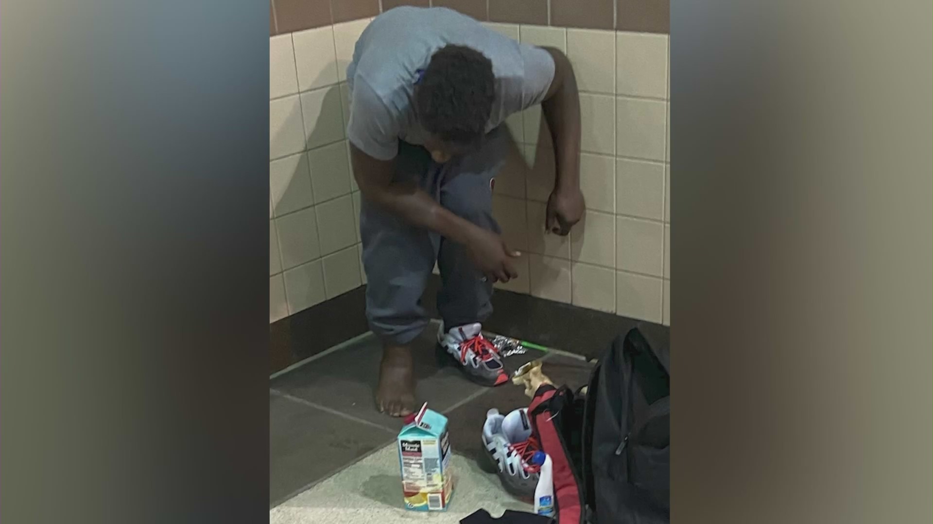 Crime seen on subway train platforms in Los Angeles. (Kenyson Dove)