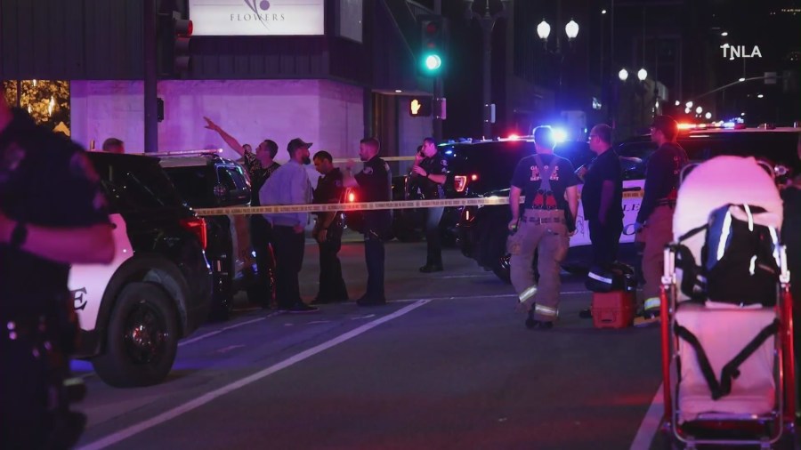 Two people were shot at a restaurant in Glendale around 1 a.m. Saturday morning. (TNLA)