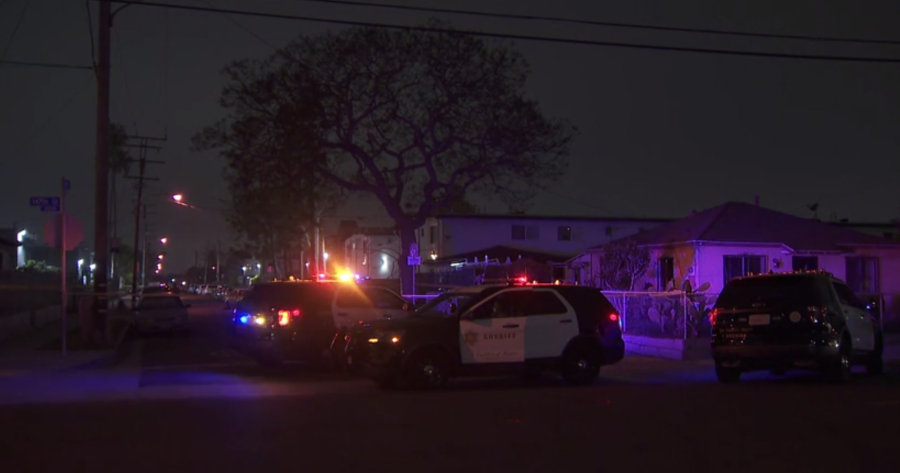 A man was fatally shot in Gardena on May 21, 2023. (KTLA)