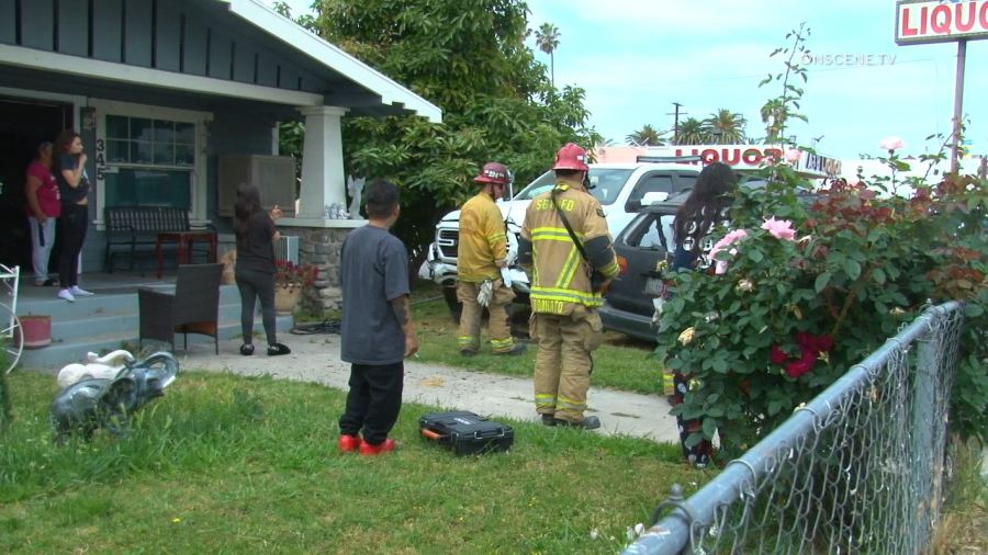 One person was killed and another was hospitalized after a a three vehicle road rage hit-and-run crash in San Bernardino on May 27, 2023. (OnScene.TV)