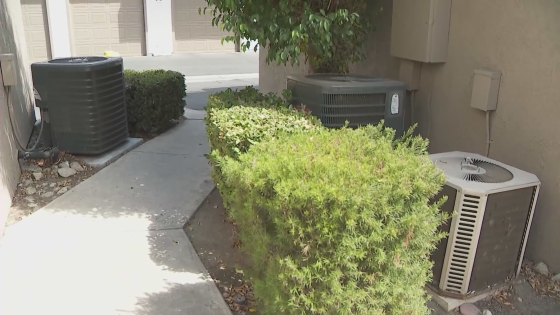 Air conditioning units are seen in this file photo. (KTLA)