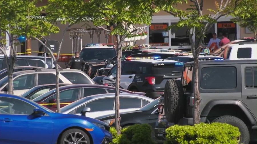 A suspect was shot and killed by officers after he allegedly threatened customers at a Burbank Home Depot on May 27, 2023. (KeyNews)