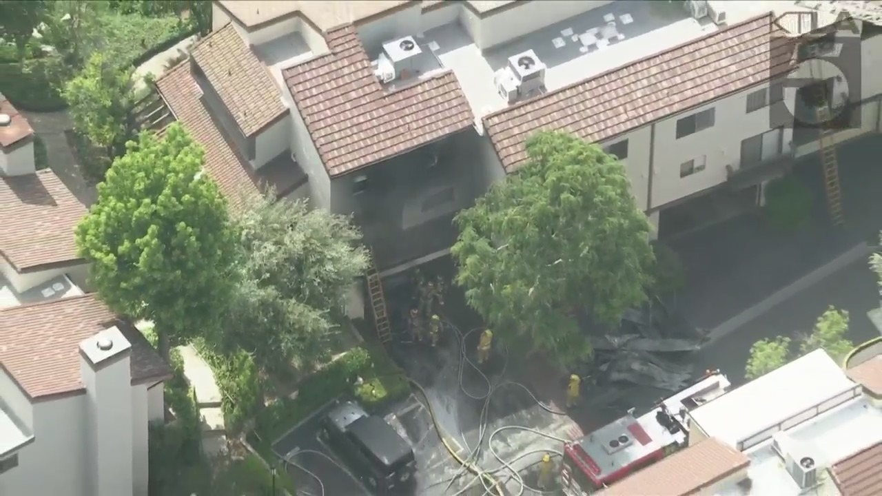 Woodland Hills condo fire