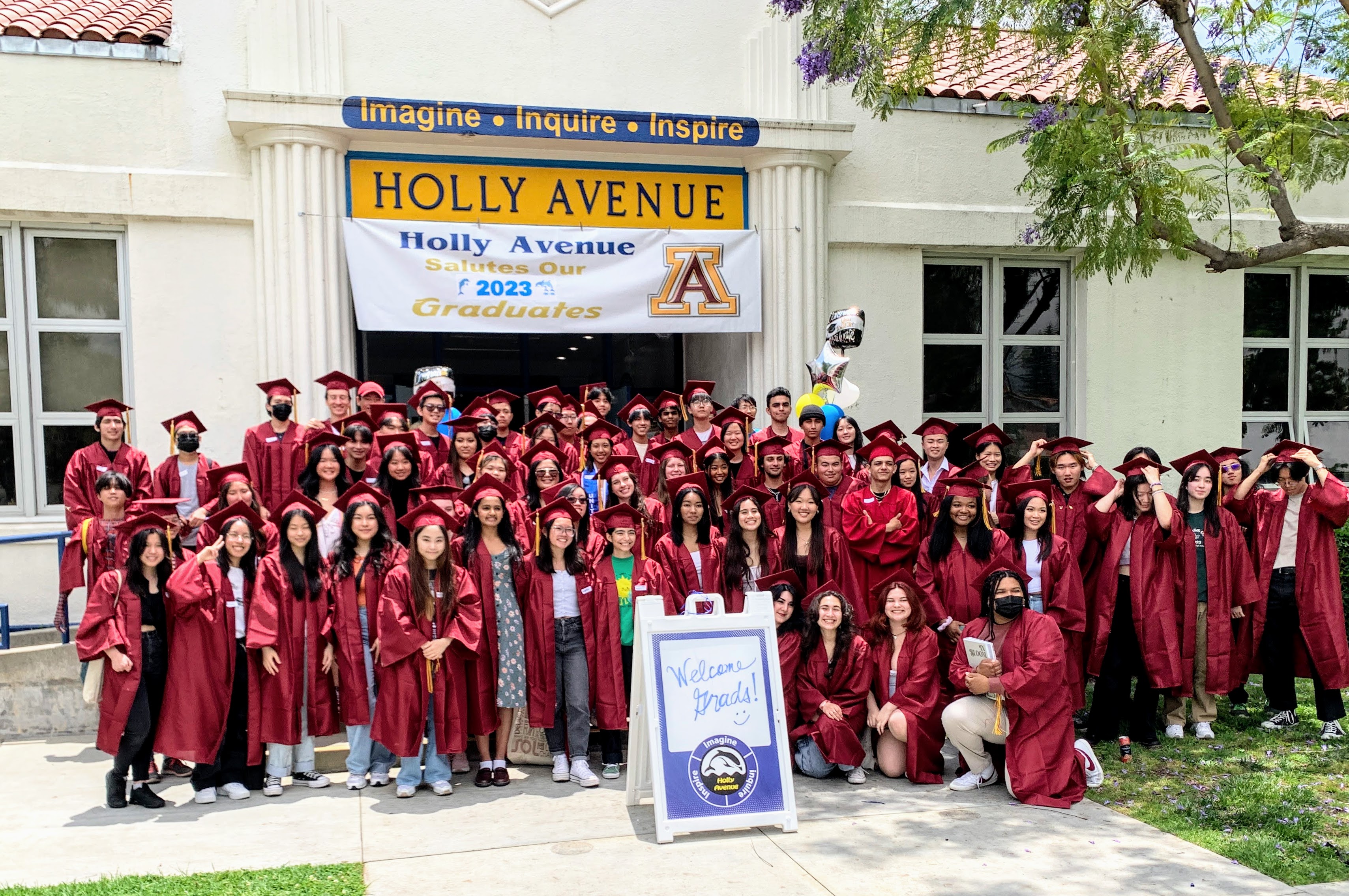 Arcadia High School celebrates a 100% graduation rate for seniors in 2023. (Arcadia High School)