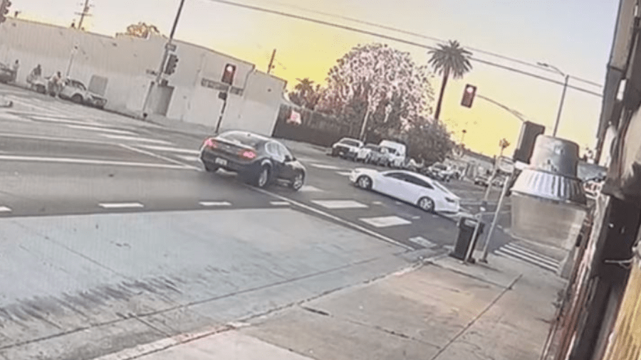 A violent hit-and-run crash in South Los Angeles left a 5-year-old girl dead and a 17-year-old girl in critical condition on June 20, 2023. (Los Angeles Police Department)