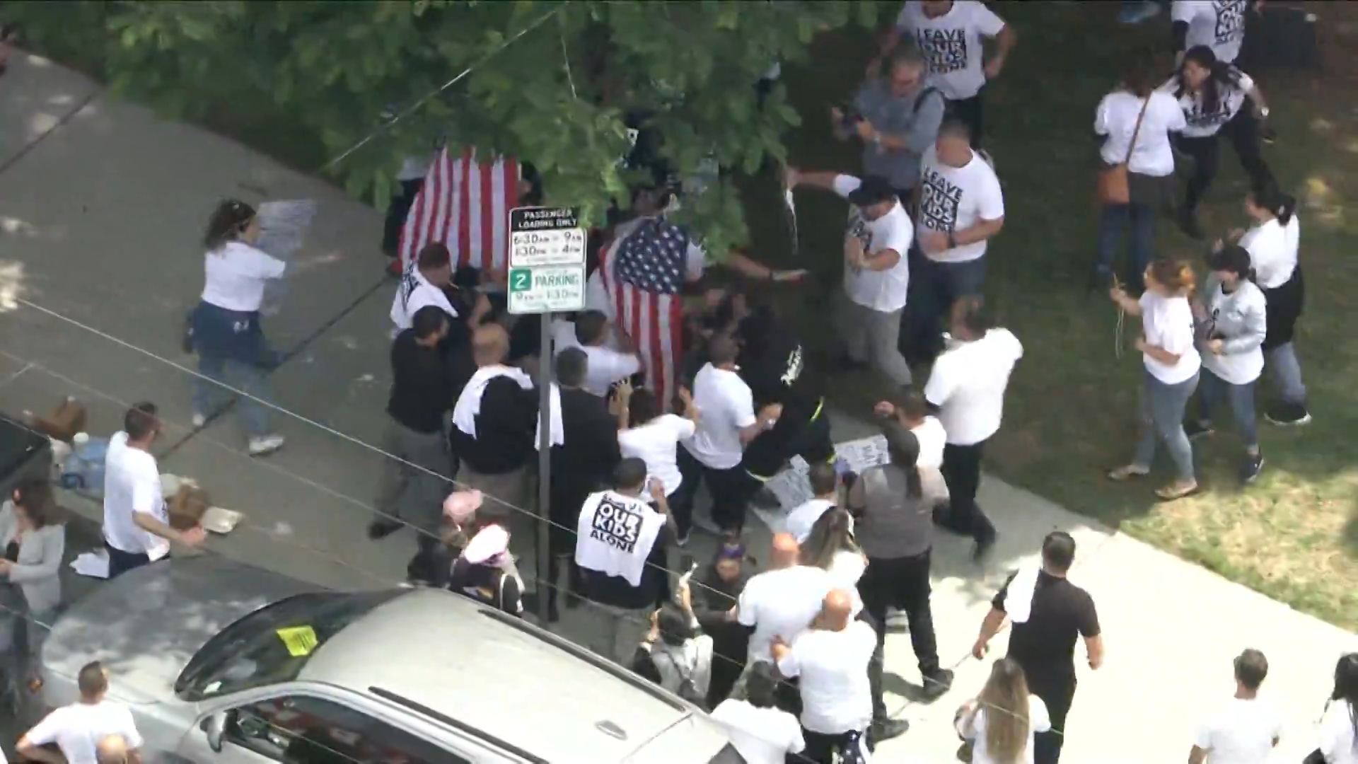 Saticoy Elementary School Pride protest fight