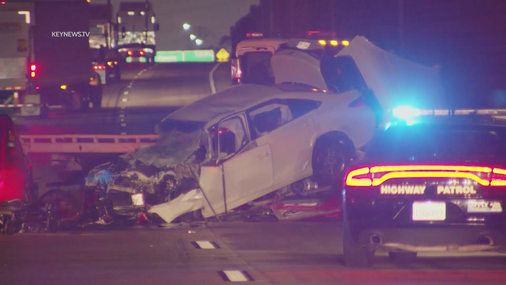 Triple fatal crash on 5 Freeway in Norwalk