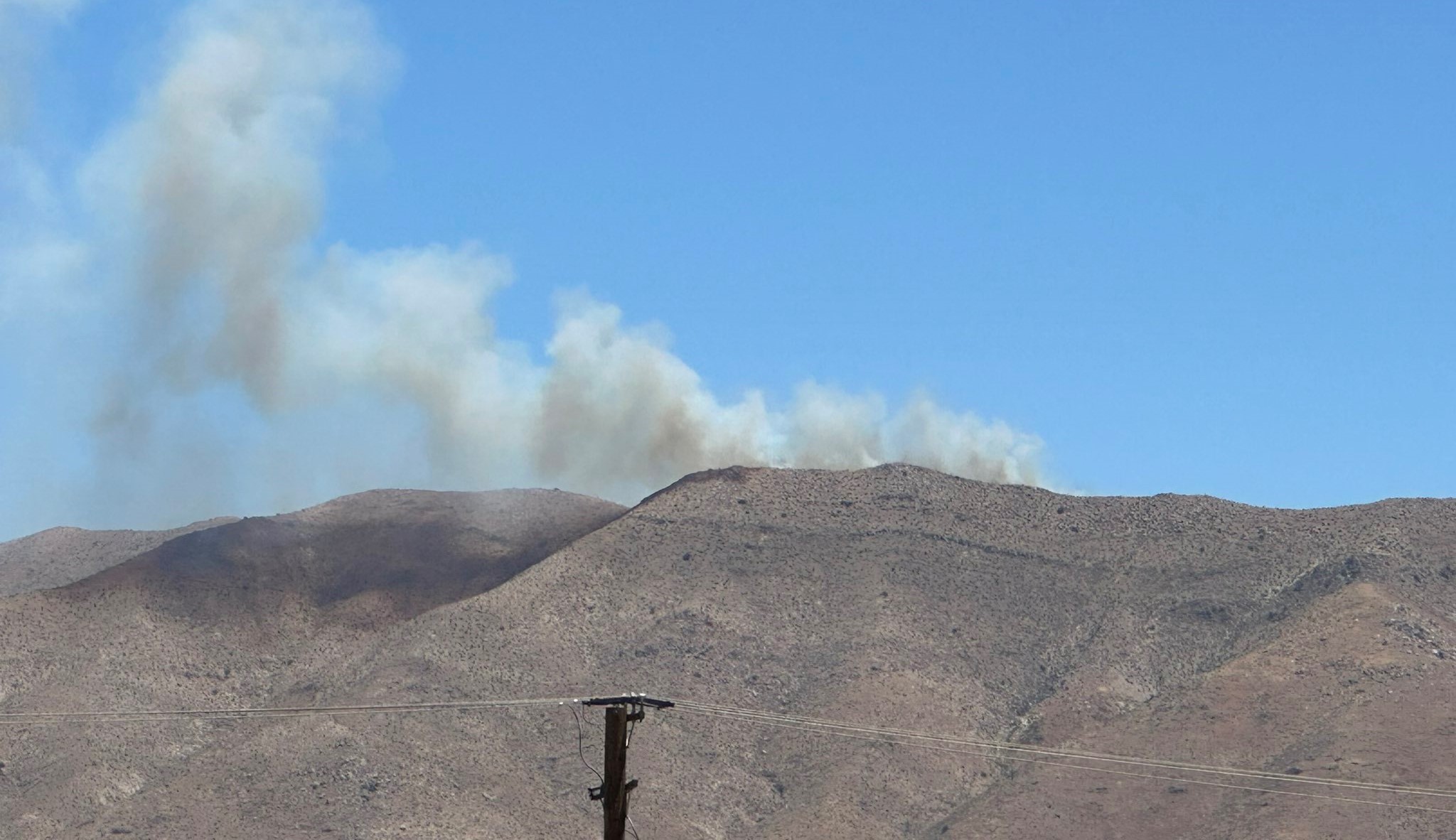 Fire near Hesperia