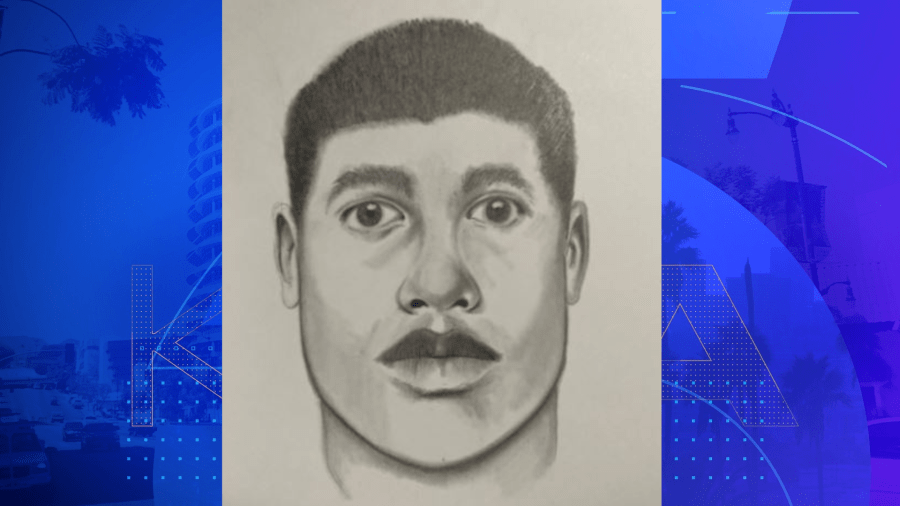 Sketch of a suspect wanted for allegedly assaulting a woman on a Mission Viejo hiking trail on July 21, 2023. (Orange County Sheriff’s Department)