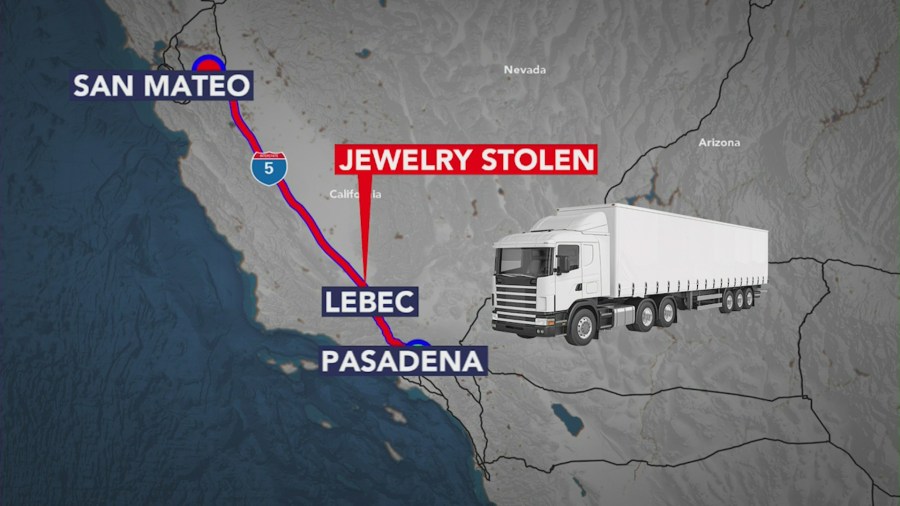 An estimated $150 million worth of jewelry and luxury watches was stolen while Brinks truck security guards were at a rest stop in Lebec in July 2022.