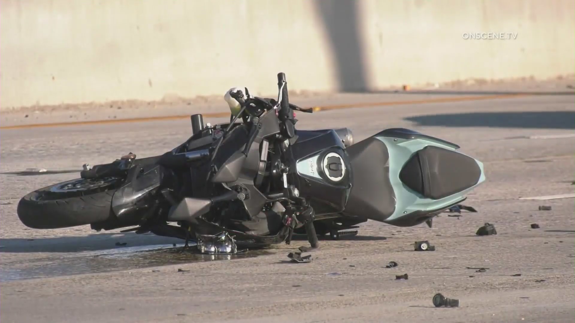 Crash scene where a teen driver struck and killed Christian Dominguez on July 25, 2023. (OnScene.TV)