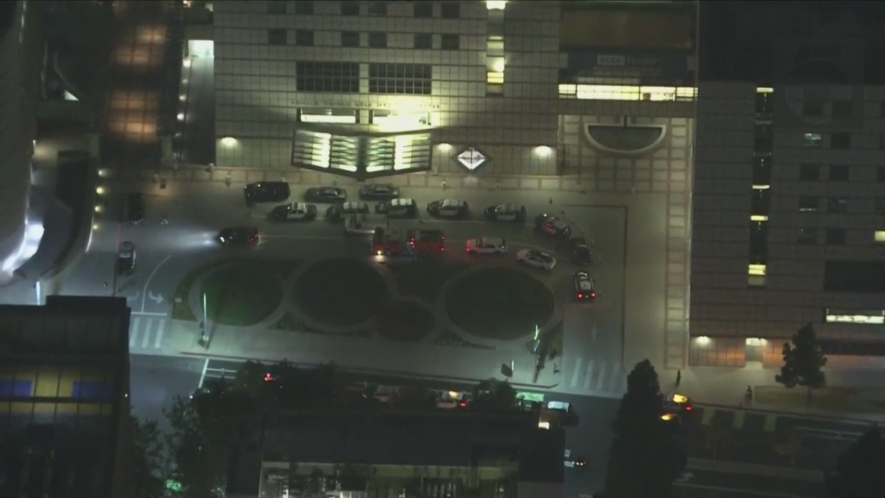 A procession took place on July 29, 2023 as deputies and law enforcement escort Alejandro Martinez’s body from the hospital to the L.A. County’s Coroner's Office in Boyle Heights. (KTLA)