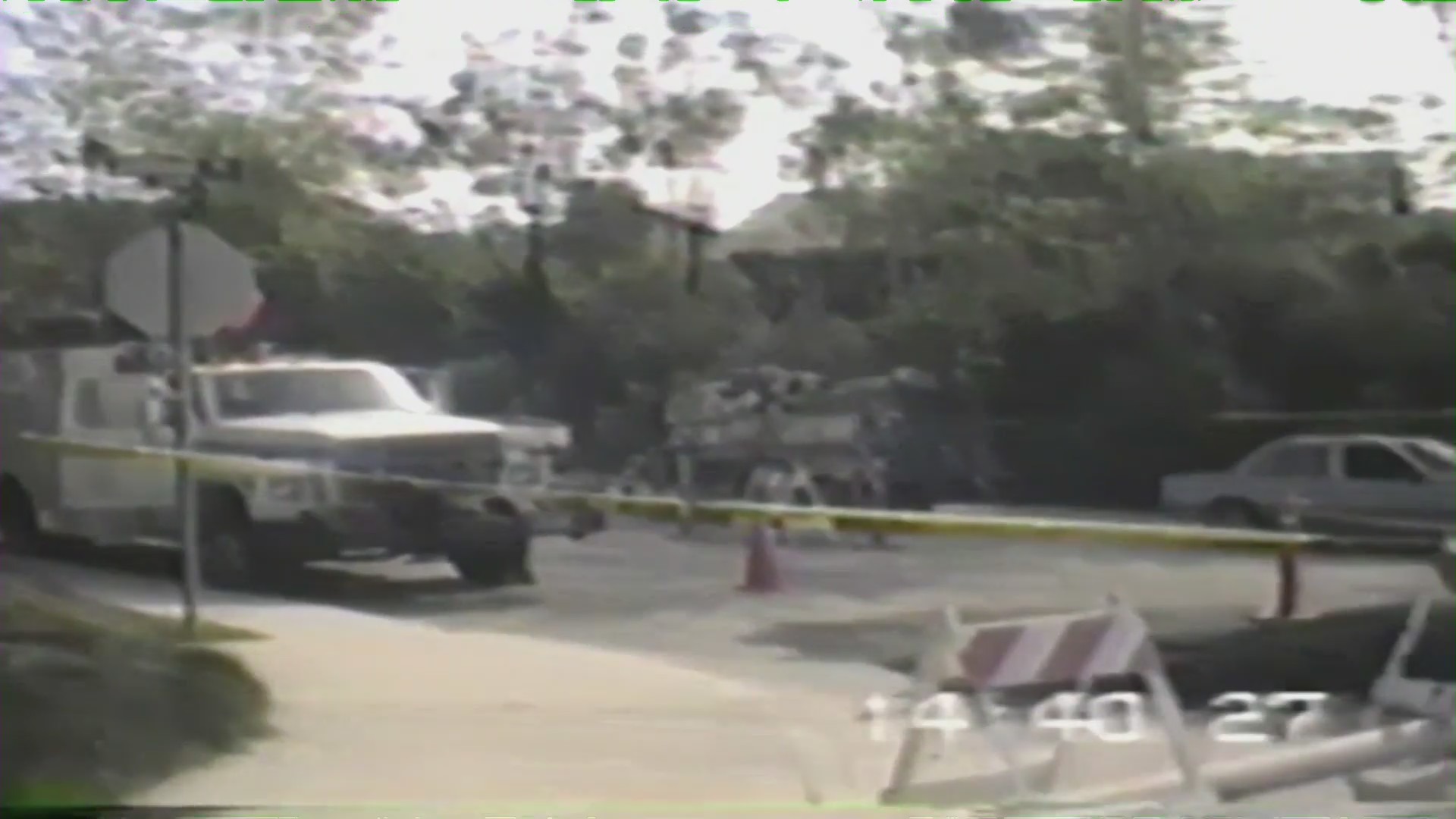 The destructive aftermath of a 1993 landslide in Anaheim Hills which destroyed homes and forced dozens of residents to evacuate. (City of Anaheim)