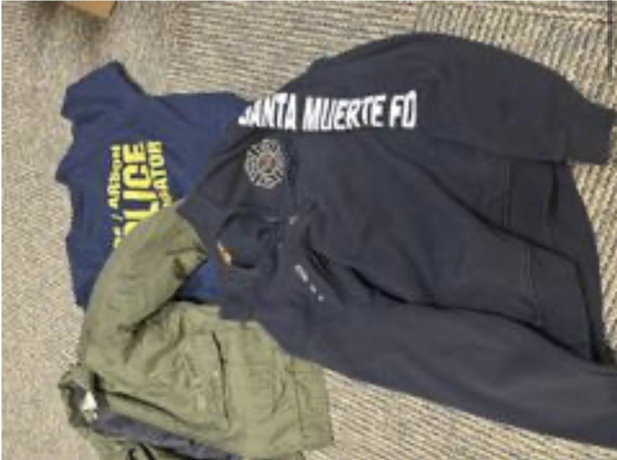 Items confiscated from Andrew De Boer after he was arrested for allegedly impersonating a law enforcement officer. (Chino Hills Police Department)