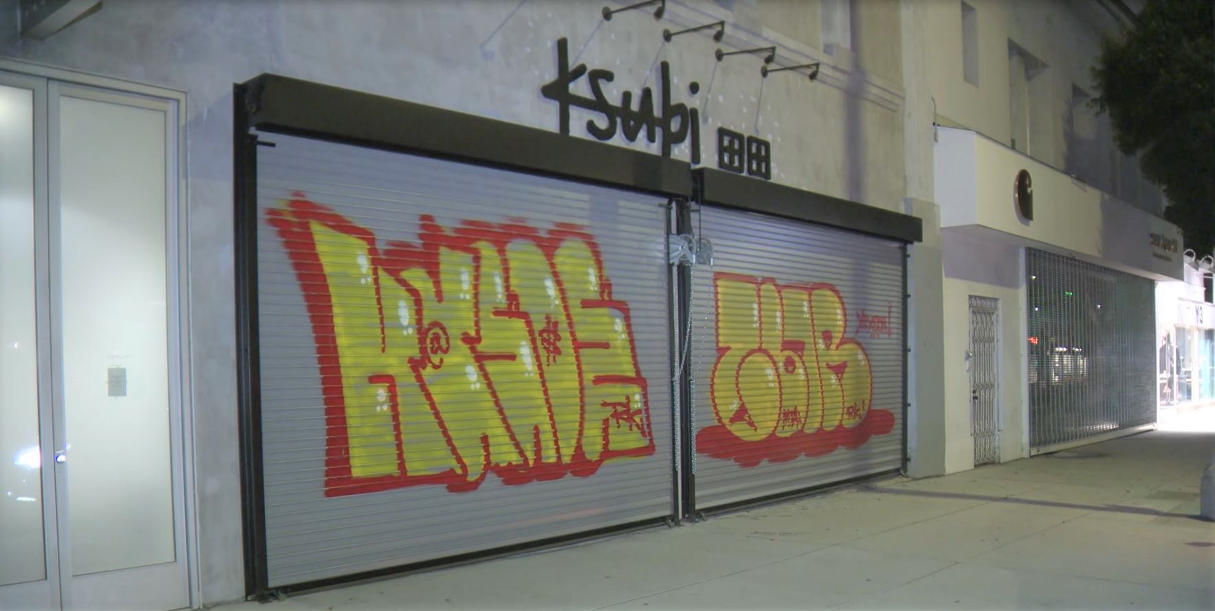 Ksubi store located at 132 S. La Brea Avenue. (KTLA)