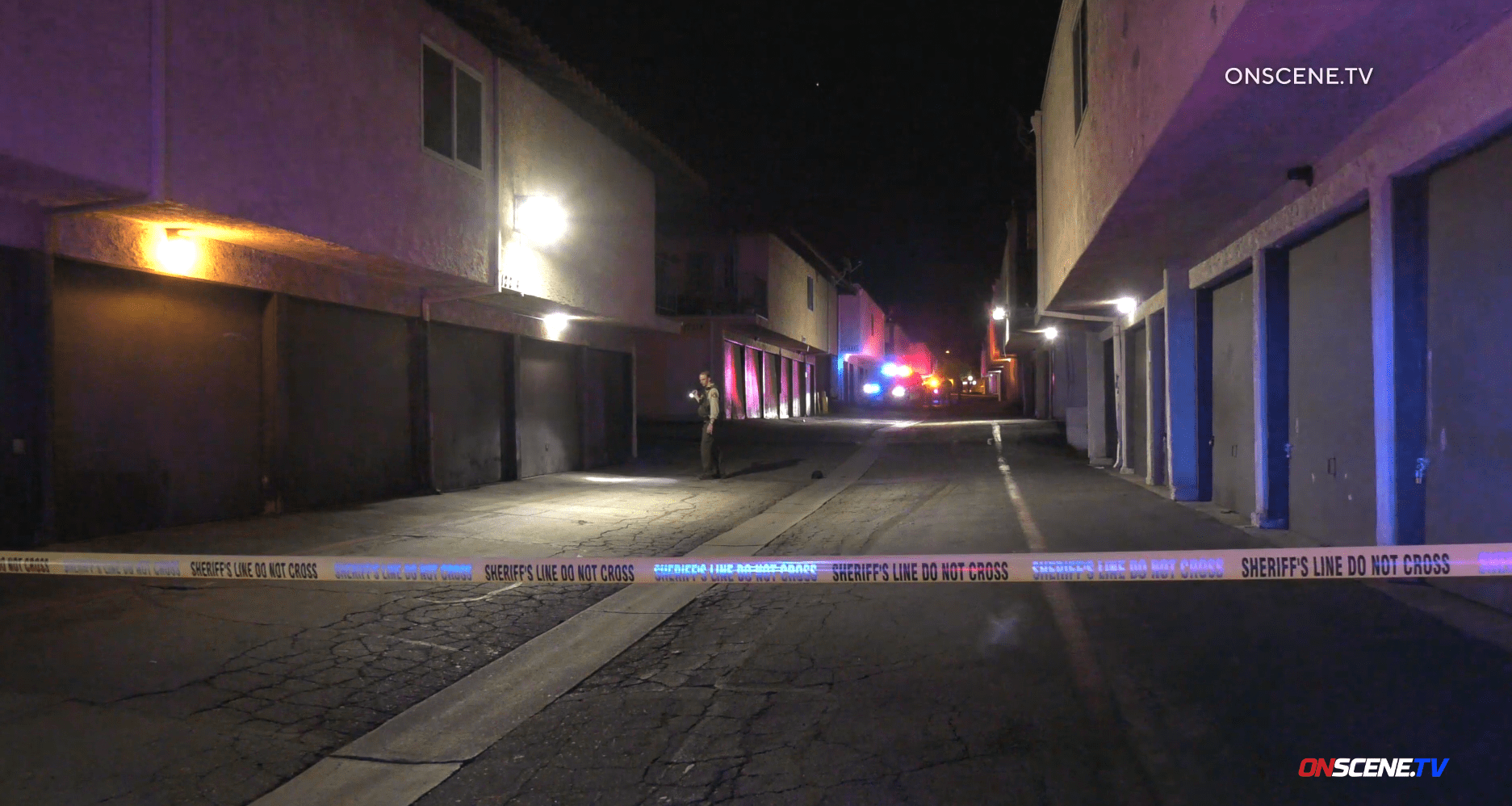 Investigators search for evidence at the scene of a double shooting in Moreno Valley on Aug. 30, 2023. (OnScene.TV)