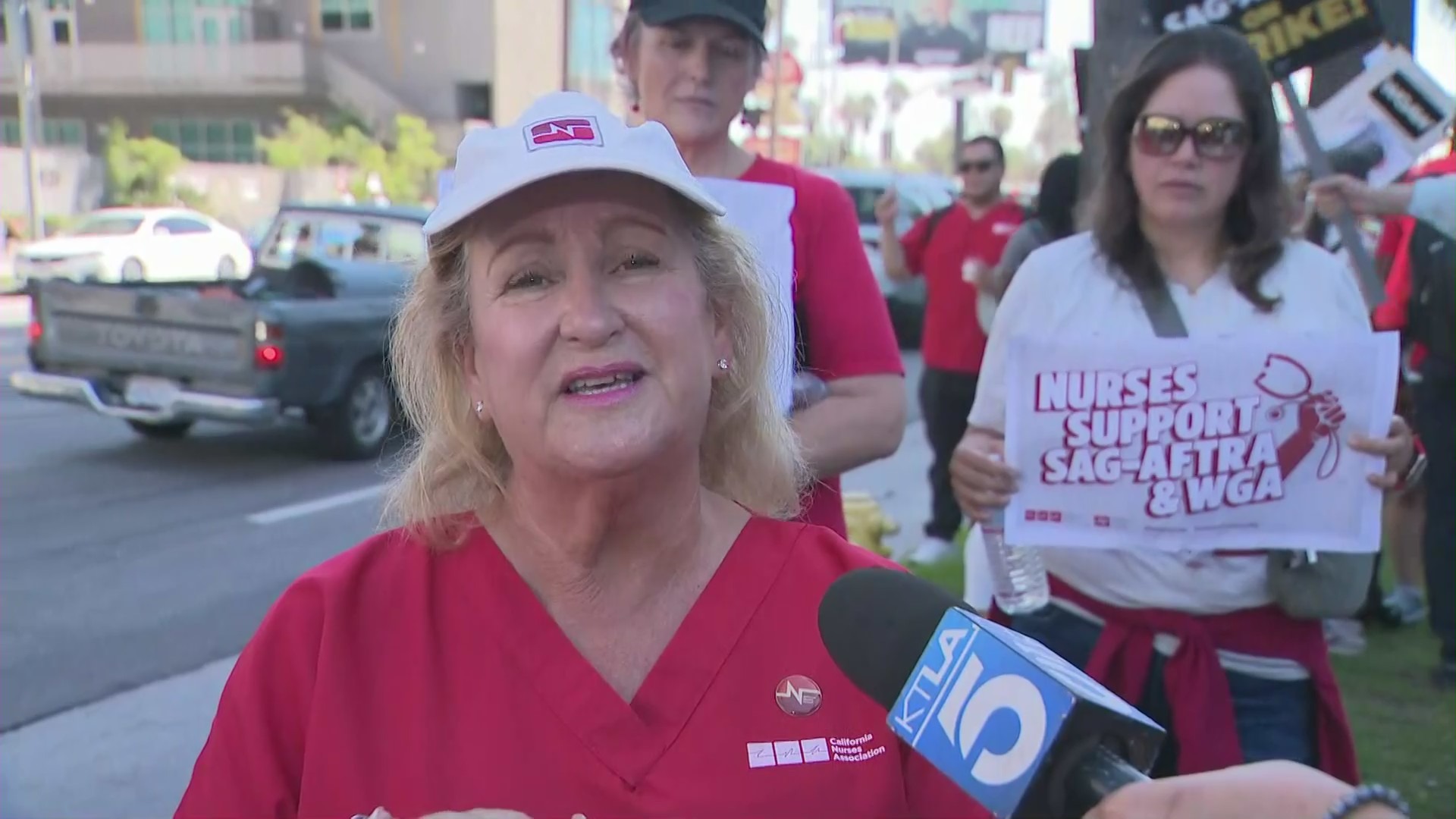 Nurses on picket lines