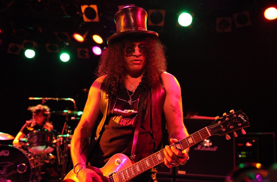 Guitarist Slash performs at The Roxy during the early hours of April 11, 2010 in West Hollywood, California. (Angela Weiss/Getty Images)