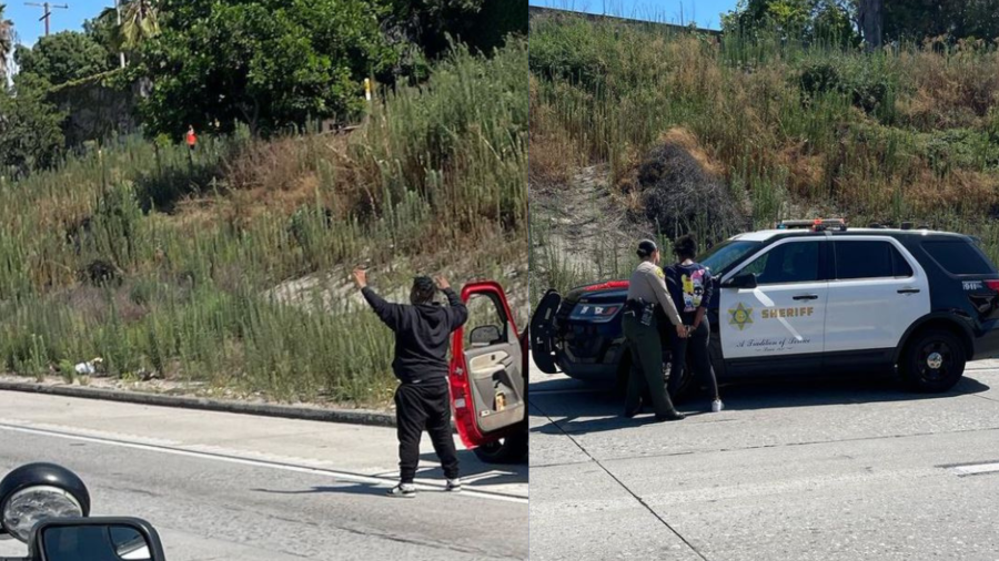 A group of thieves who were caught on camera robbing a Nike store in East Los Angeles were arrested on August 17, 2023. (California Highway Patrol)