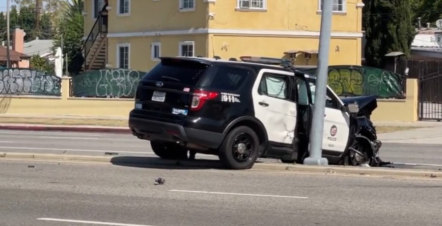 mid city LAPD crash