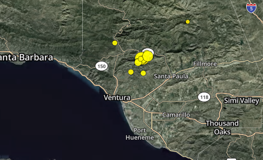 Ojai aftershocks