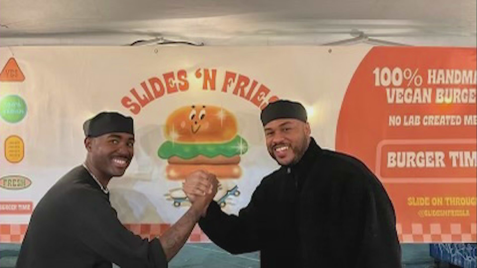 Jeremy and Gregory Pearson, the owners of Slides 'N Fries, are devastated after thieves stole a truck of their equipment, worth thousands of dollars on July 29, 2023. (Slides 'N Fries)