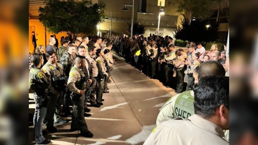 A procession was held for a Los Angeles County sheriff’s deputy who was killed in an ambush shooting in Palmdale on Sept. 16, 2023. (LASD)