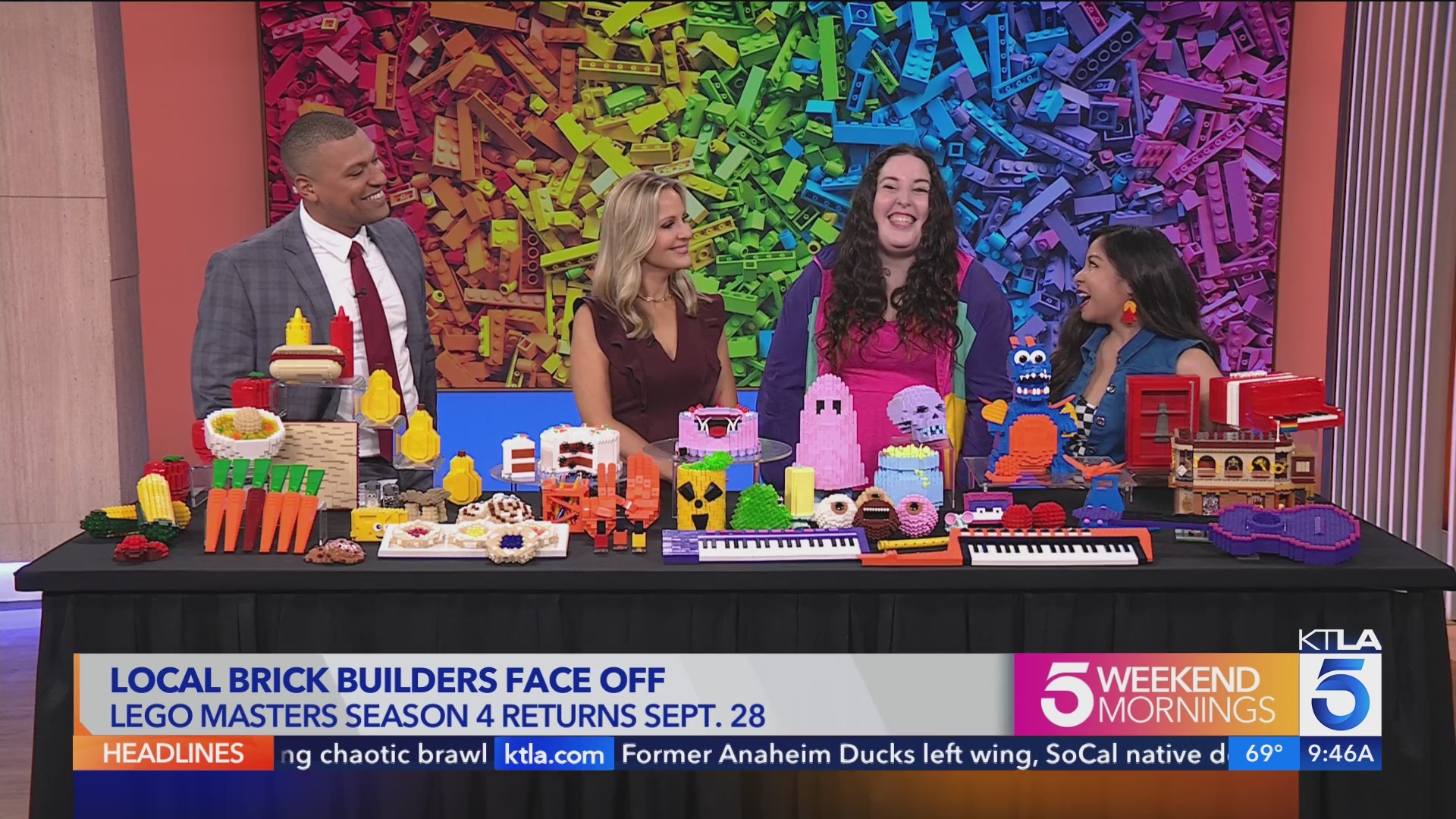 Local Lego Masters contestants Alysson Gail and Melanie Hernandez preview their process