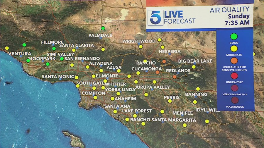 South Coast AQMD issues smoke advisory for Los Angeles area due to Northern California wildfires 