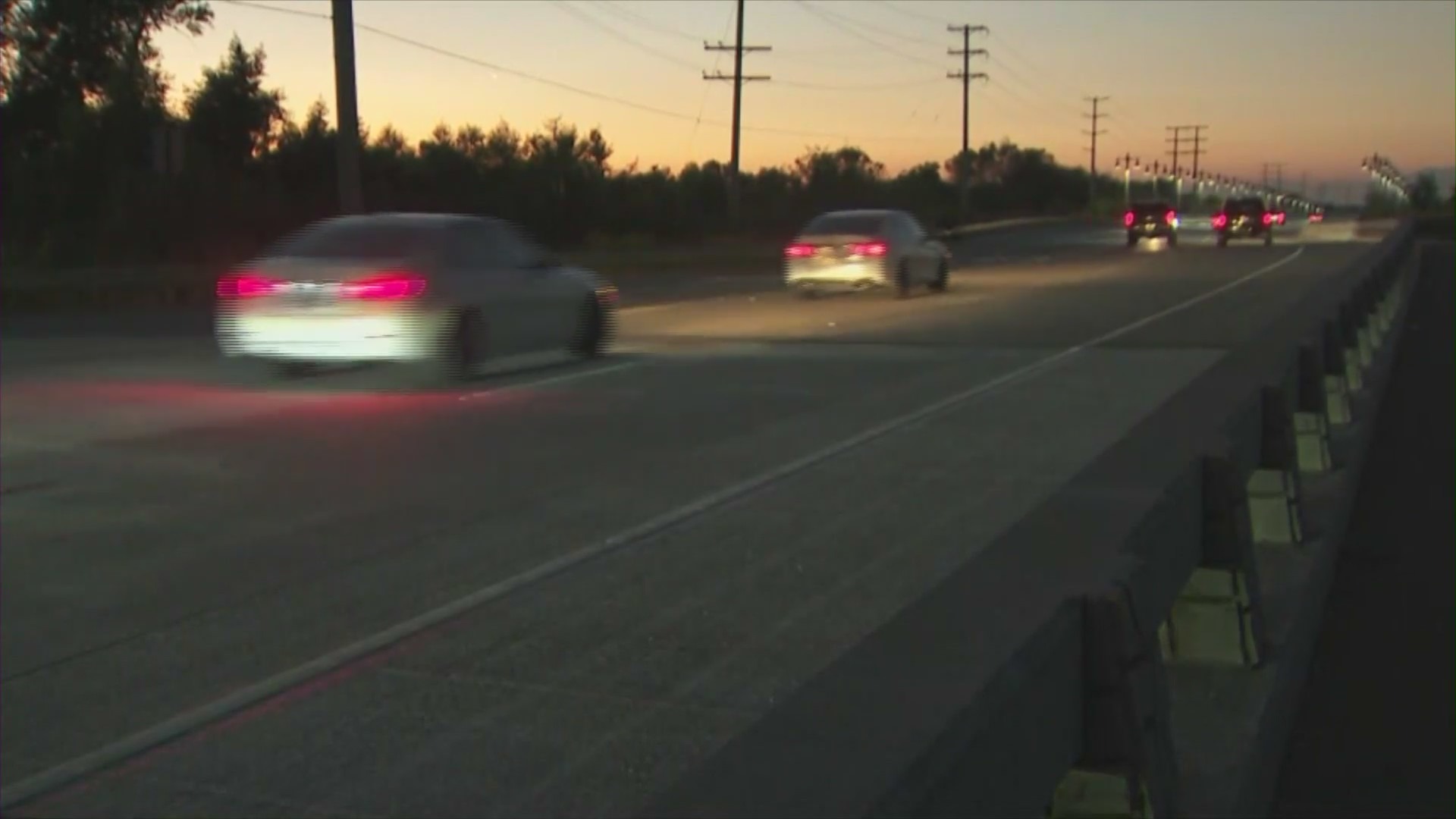 The dangerous stretch of River Road in Norco where Alvaro Cortez’s was struck by a hit-and-run driver. (KTLA)