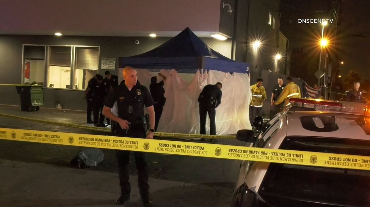 One person was killed and another was hospitalized after a shooting in South Los Angeles on Sept. 15, 2023. (OnScene.TV)