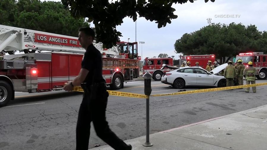 Two people were killed and three others were critically injured after a deadly crash in Westwood on September 2, 2023. (OnScene.TV)