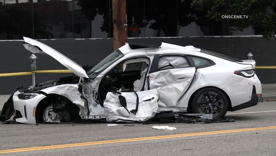 Two people were killed and three others were critically injured after a deadly crash in Westwood on September 2, 2023. (OnScene.TV)