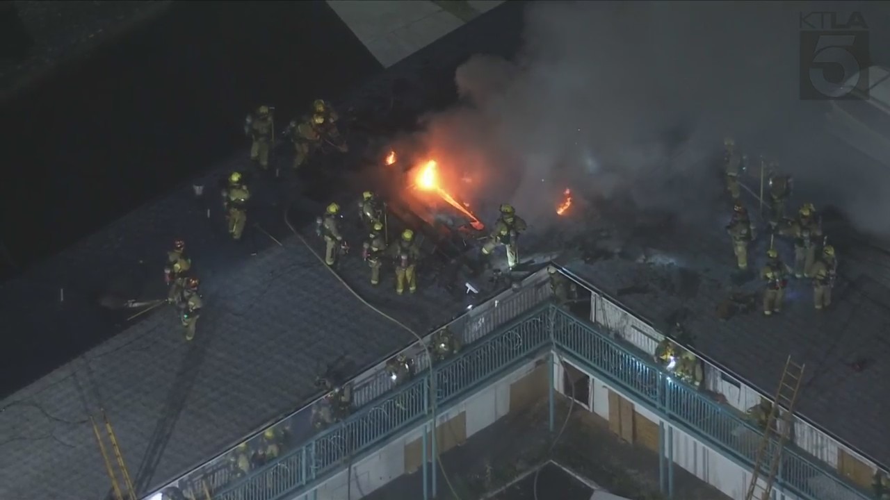 East Hollywood hotel fire