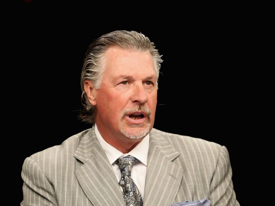 Hockey Analyst Barry Melrose speaks on set during a NHL Network broadcast during the 2012 NHL All-Star Game Player Media Availability at the Westin Ottawa on January 27, 2012 in Ottawa, Ontario, Canada. (Getty Images)