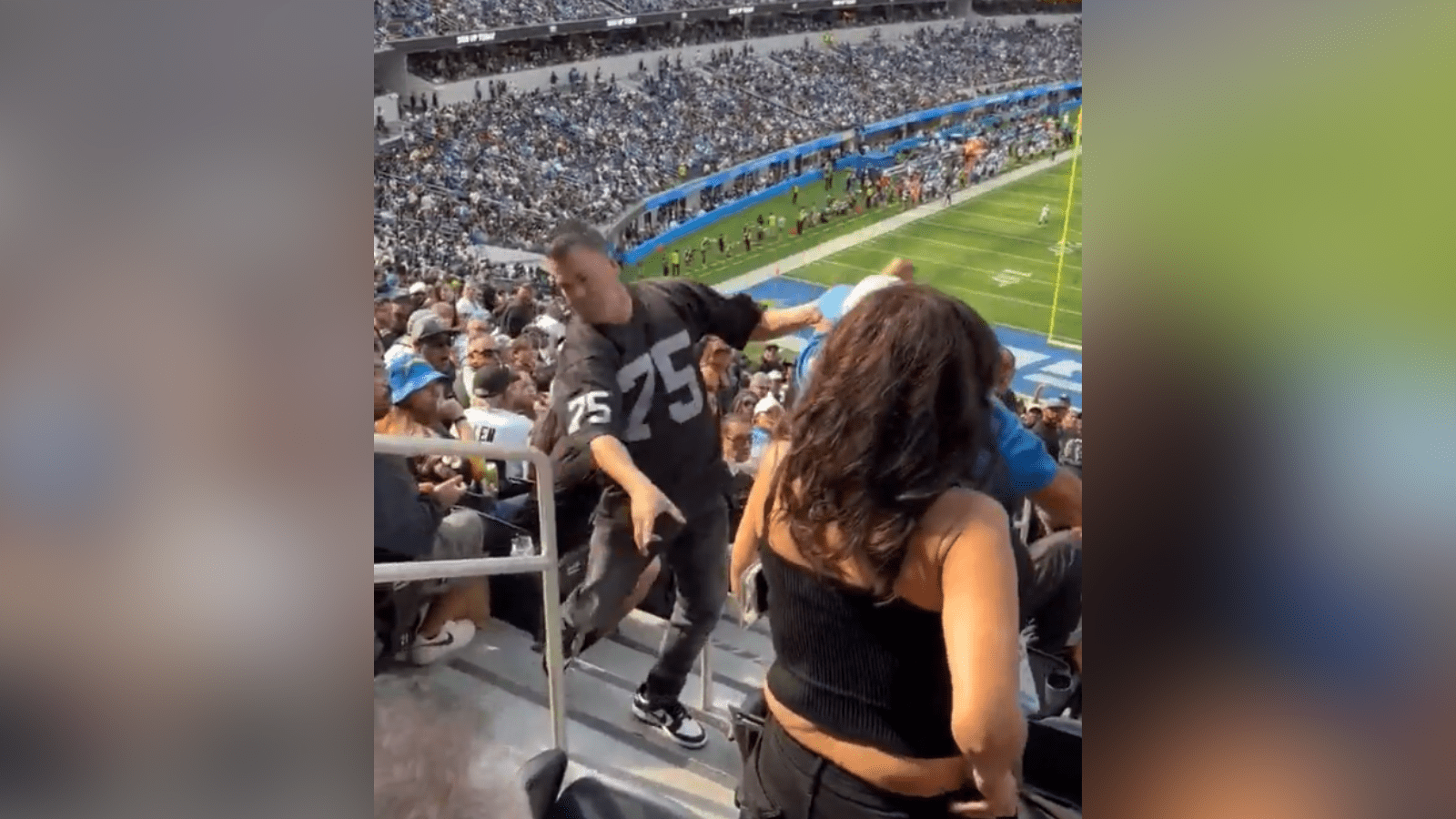 Chargers fan punches Raiders fan