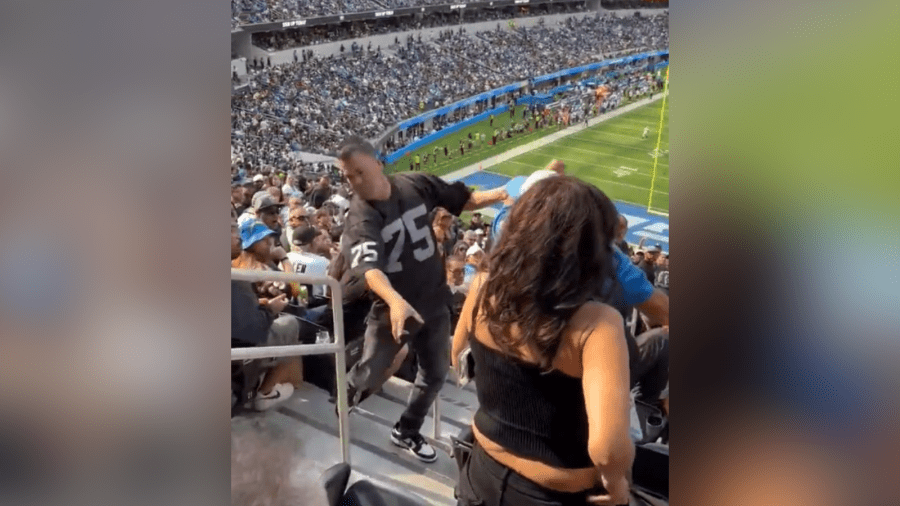 Chargers fan punches Raiders fan