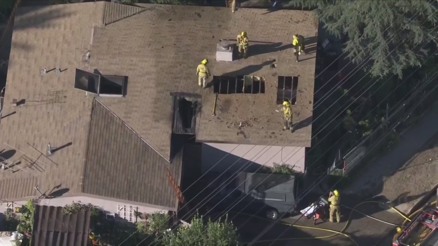 Sherman Oaks house fire