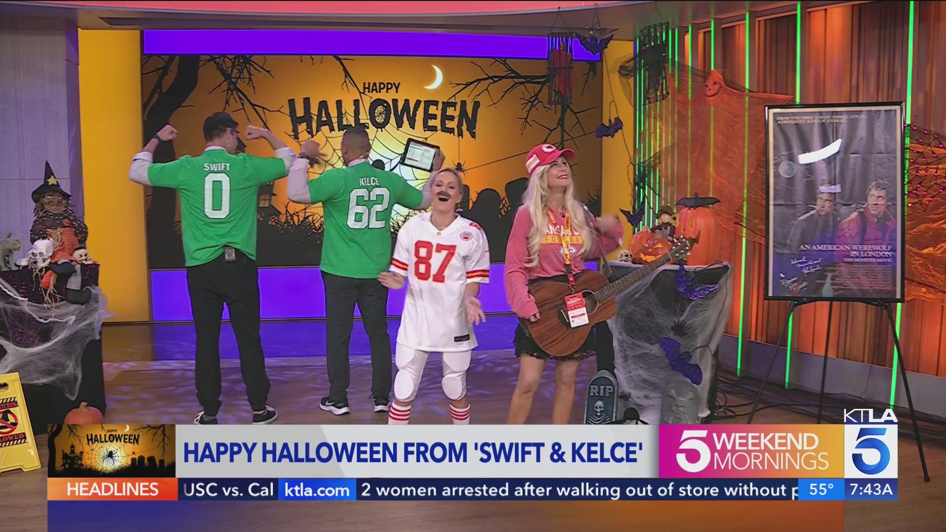 KTLA Weekenders celebrate Halloween with dueling takes on Swift and Kelce