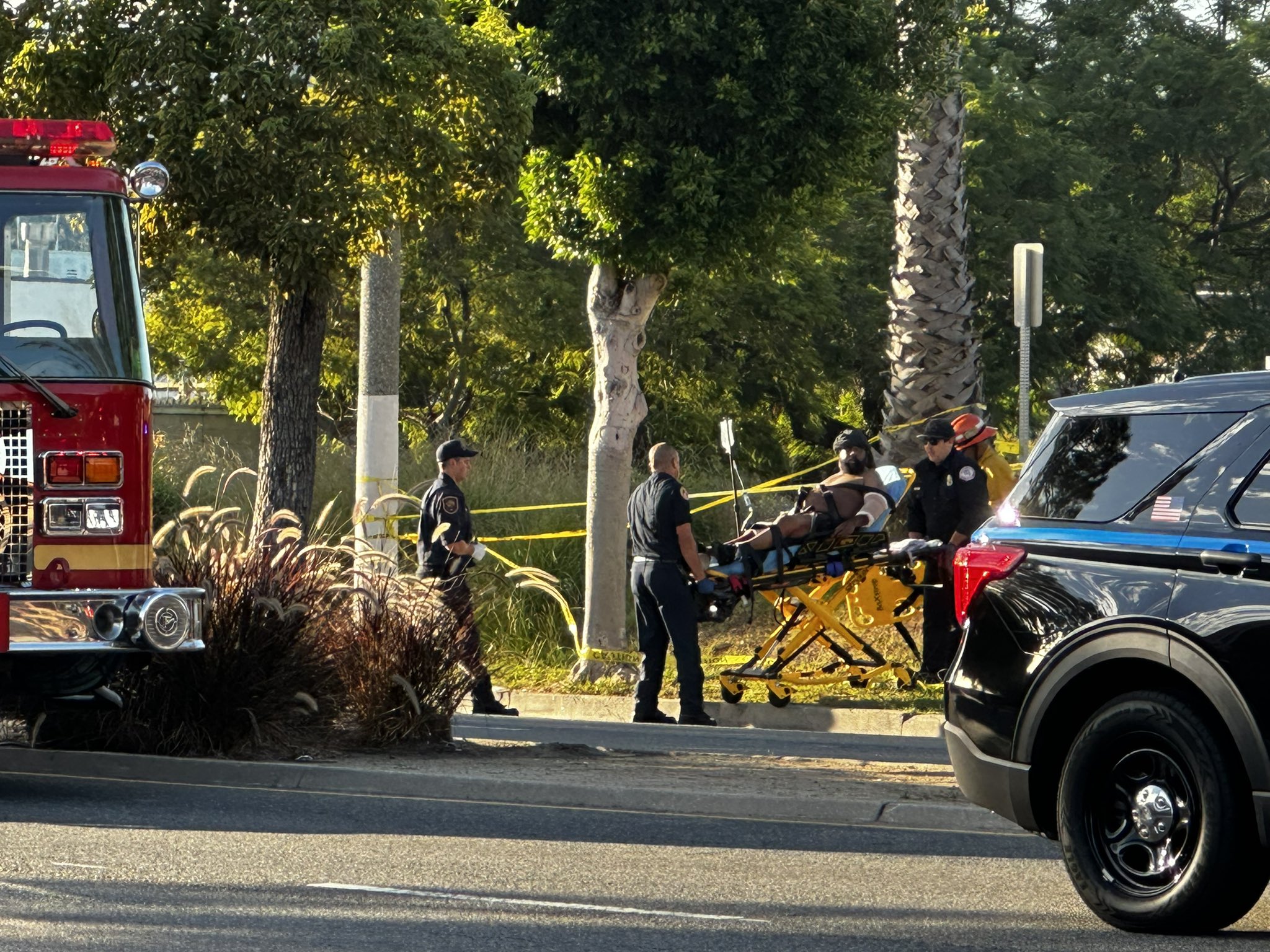 Five people were injured after a shooting in Inglewood on Oct. 7, 2023 (@GLOBALDJMRCEE)