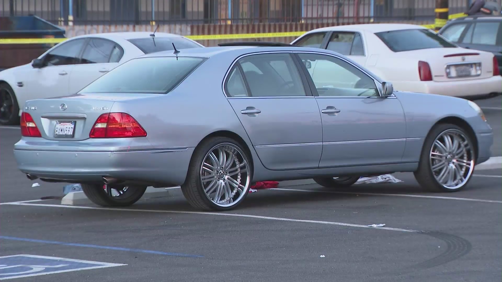 Two people were killed and three others remain hospitalized after a shooting in Inglewood on Oct. 7, 2023. (KTLA)