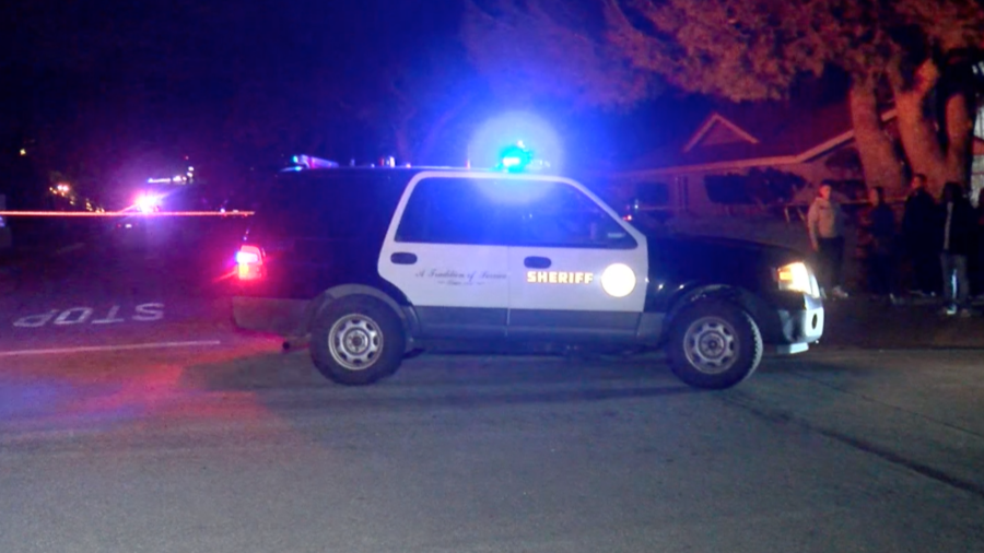 Deputies investigate a fatal shooting in San Dimas.