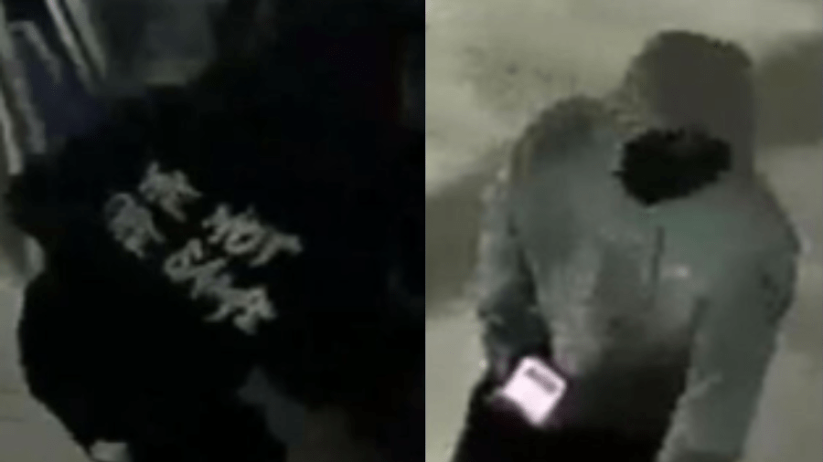 Two Corvette burglary suspects are seen in images provided by the Los Angeles County Sheriff's Department.