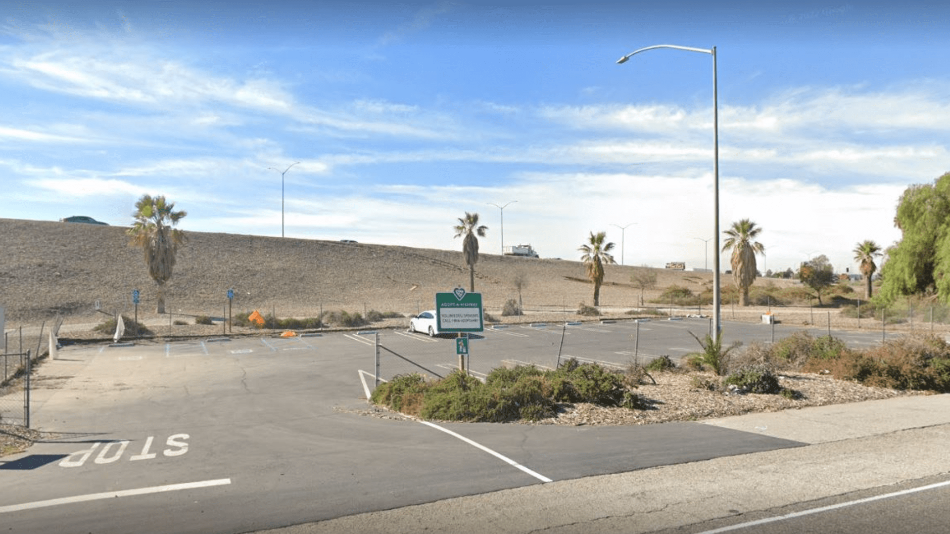 Mission Boulevard Park and Ride in Jurupa Valley, California. (Google Earth)